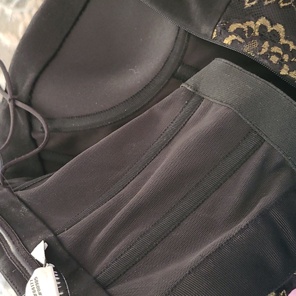 Diane von Furstenberg Black Metallic Garland Dress - Sz 14 - Picture 9 of 12